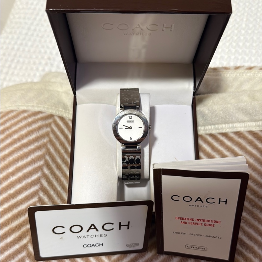 Coach Mercer Signature Etched Bangle Women's Watch